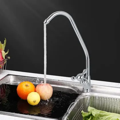 Grifo purificador de agua de 1/4 ", filtro de agua potable de ósmosis inversa, grifo Ext