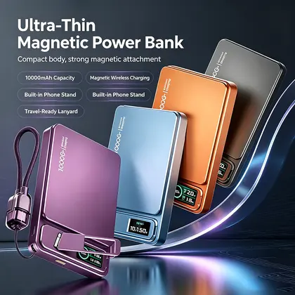 10000mAh CCC Ultra Slim For MagSafe Magnetic Wireless Power Bank 20W Fast