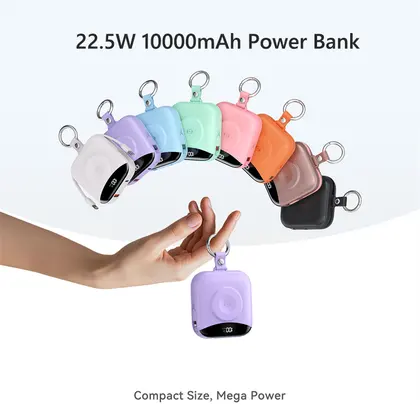 10000mAh Magnetic Wireless Charger Power Bank for Apple Watch 9 8 Series