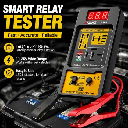 12V 24V Automotive Relay Tester Universal 4Pin 5Pin Car Storage Battery Dig