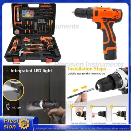 Taladro Atornillador Inalámbrico Eléctrico 12V