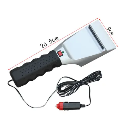 12V Winter Electric Heater Car Ice Scraper Windshield Glass Snow Shovel Rem
