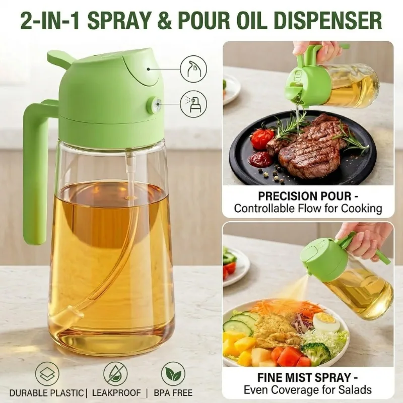17oz 500ml 2-in-1 Olive Oil Spray Dispen · 1