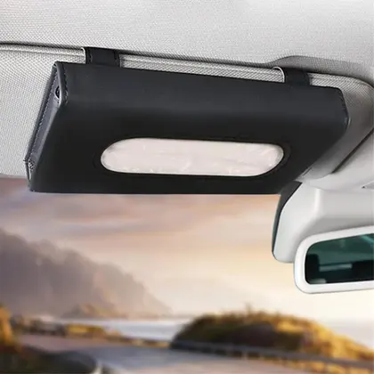 Caja de pañuelos de coche, juegos de toallas, parasol para coche, soporte para caja de pañuelos, Interio automático