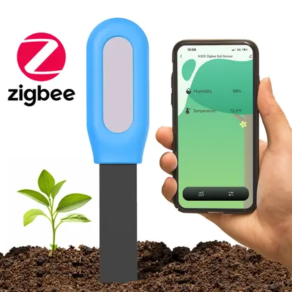 Tuya Zigbee Sensor de suelo humedad temperatura Detector de humedad inteligente