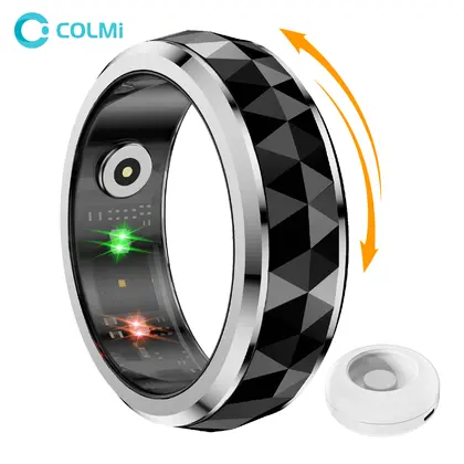 COLMI R11 Smart Ring, Fidget Spinner Anxiety Relieve Ring with Chargin