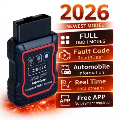 ELM327 OBD2 Scanner Bluetooth 5.0 Engine Fault Scanner Tool OBDII