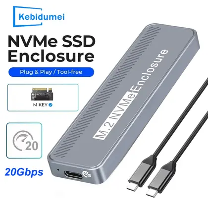 Caja Externa para Disco SSD M.2 NVMe USB-C