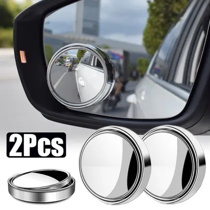 360 Degree Adjustable Blind Spot Mirror Car Auxiliary Rearview Convex