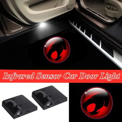 Wireless Thundercats LED לוגו דלת רכב ברוכים הבאים צל מקרן לייזר