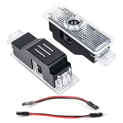 2X LED לוגו דלת רכב מנורות מקרן אור ברוך הבא עבור BMW 1 2 3 4 5 6 7