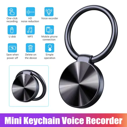 32GB 16GB 8GB Recorder Mini Keychain Voice Recorder Activated Sound Recordi