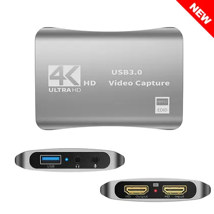 Tarjeta de Captura de Video 4K USB para Streaming