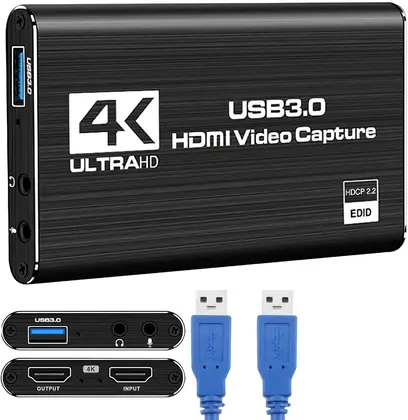 Tarjeta de Captura de Video 4K USB para Streaming