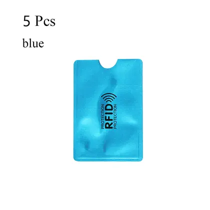 Lector de tarjetas de crédito Estuche protector de bloqueo RFID antirrobo de aluminio