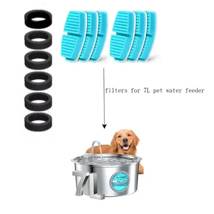 Filtros de recambio para dispensador de agua para mascotas de 7 litros