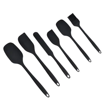 Heat Resistant Silicone Spatula Set Food Grade Kitchen Utensils for