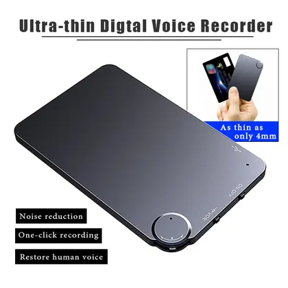 64GB Ultra-Thin Card Voice Recorder 4-32GB Digital Professional Sound Activ
