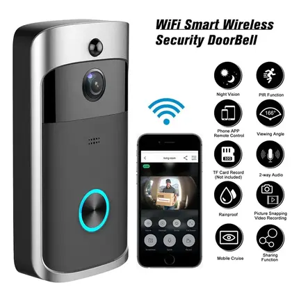 Timbre Inalámbrico con Cámara de Video Wi-Fi