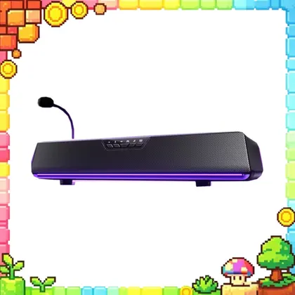 Barra de Sonido Gaming para Escritorio RGB Bluetooth