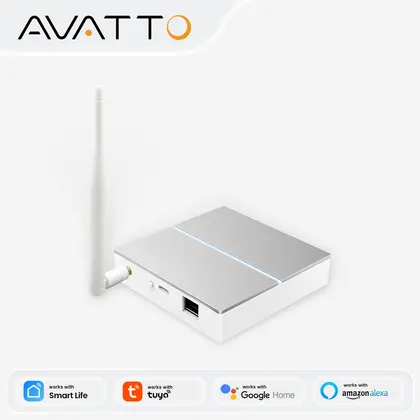 AVATTO Tuya ZigBee Gateway with Antenna Smart Gateway Bridge Wired Mesh Hub