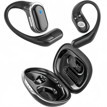Bluetooth Earphones Wireless Headphones with Mic Air Conduction Ear Hook Headset