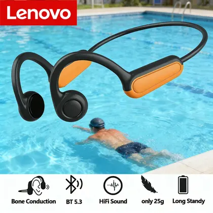 Bone Conduction IPX5 Headphones Bluetooth 5.4 Waterproof Wireless Sports Headset