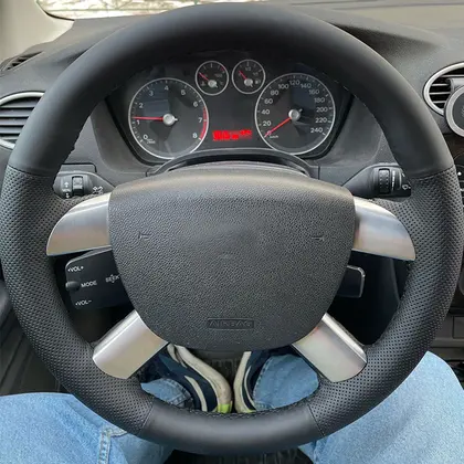 כיסוי הגה צמה יד לרכב לפורד קוגה פוקוס 2 C-MAX Soft Perfor