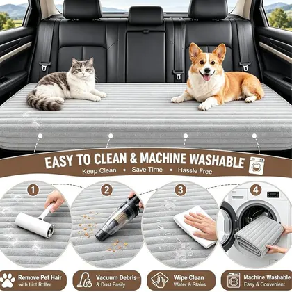 Funda para asiento trasero de coche, alfombrilla para perro, impermeable, antideslizante, Protector para asiento trasero, Hammo