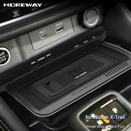 Car Wireless Charger For Nissan X-Trail T33 2021-2025 Accessories 15w Fast Mobil