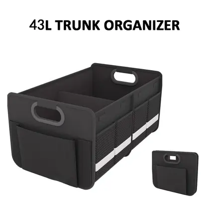 Collapsible Car Trunk Storage Box 600D Oxford Fabric Waterproof Organizer