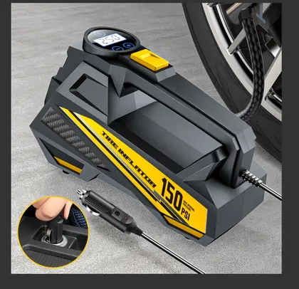 קומפרסור נייד דיגיטלי לניפוח צמיגים 150 PSI