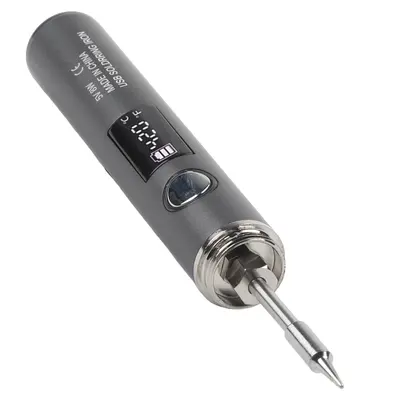 Kit de pistola para soldar con pantalla digital, temperatura ajustable, calentamiento rápido, USB