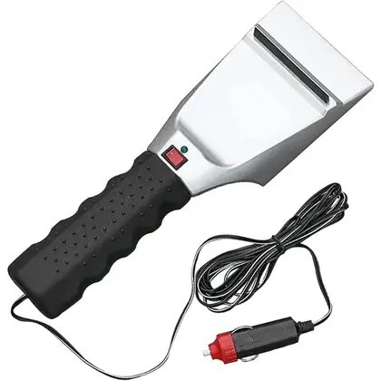 Electric Car Ice Scraper Heated Windshield Deicer Remover Tool with Brush