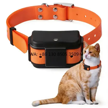 Seguimiento en tiempo real azul de la prenda impermeable IPX7 del collar del perseguidor de GPS del perro elegante de la fábrica