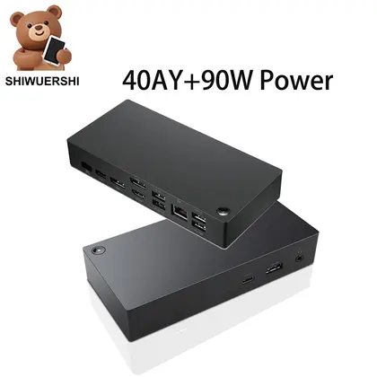 For ThinkPad Thunderbolt 4/3 USB-C Dock Hub for Dual-Screen 4K Spectral Dis