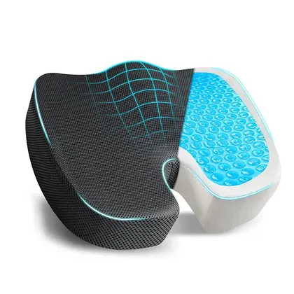 Gel Orthopedic Memory Cushion Foam U Coccyx Travel Seat Massage Car Office