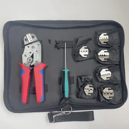 Herramienta que prensa a mano Alicates SN-58B con 7 mandíbulas intercambiables para mini conector