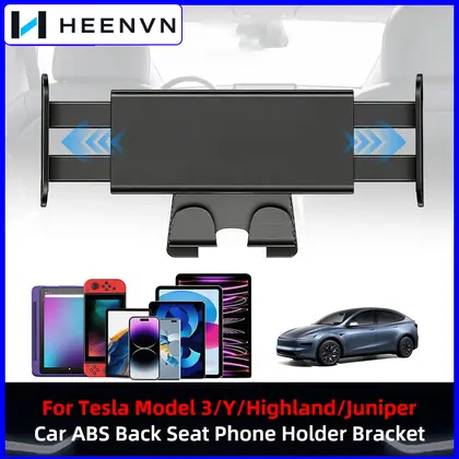Heenvn Car Headrest Mount Holder for Tesla Model 3 Y Model Y Juniper Model