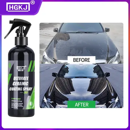 HGKJ S6 Ultimate Ceramic Coating Spray Hydrophobic High Gloss Paint Protect