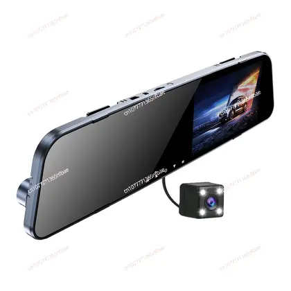 Hot 4.5 Inch Night Vision Dual Lens Car DVR Dash Cam, 1080P HD Rearview Mir