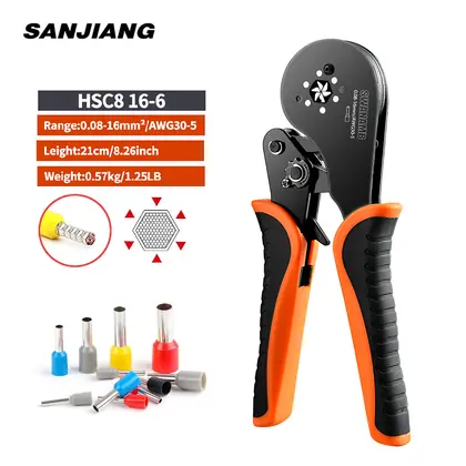 HSC8 16-6 Crimping Plier Kit Wire Ferrul
