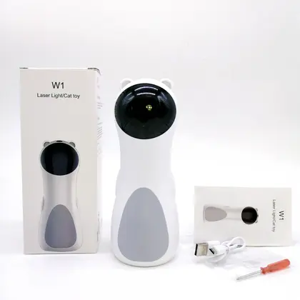 Juguete láser LED automático para gatos con rotación en varios ángulos