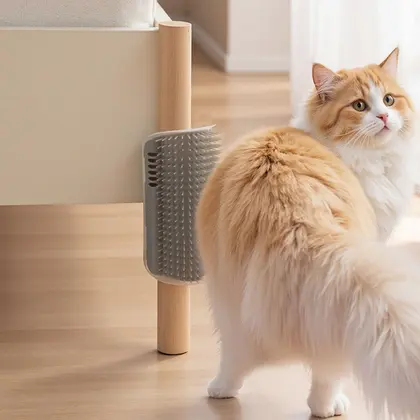 Herramienta interactiva para rascar la esquina de la pared del cepillo del masaje del gato con el juguete de la hierba gatera