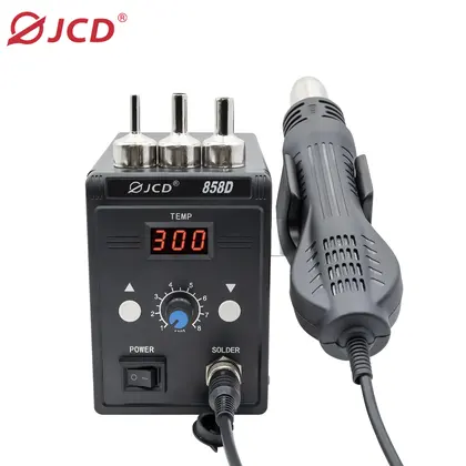 JCD pistola de aire caliente 858D 700W BGA refundido Estación de soldadura pistola de aire caliente de soldadura