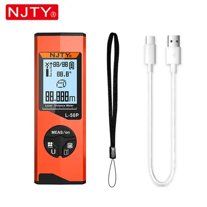 Medidor láser de distancia L30/L50P de 30 o 50 metros, recargable por USB-C