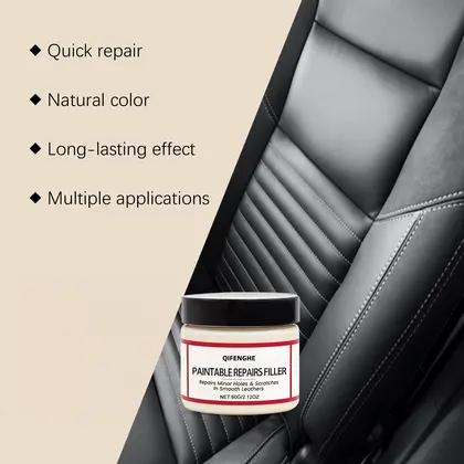 Leather Repair Filler Paste Quick Fix Scratches Holes Cracks Restore Car Sofa
