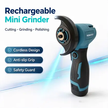 Mini amoladora angular inalámbrica, amoladora de corte y pulido portátil recargable
