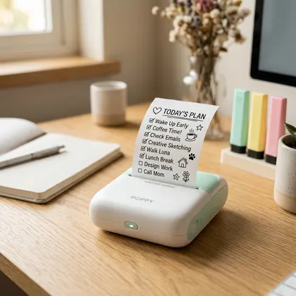 Mini Impresora Térmica Portátil Inalámbrica para Notas y Fotos