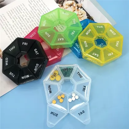 Mini Small Portable Travel Pill Box Vitamin Pills Cases Container Organizer